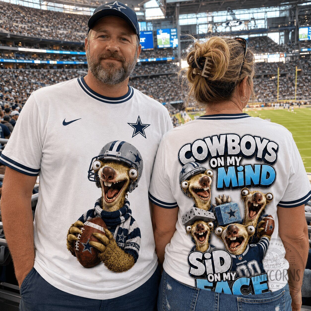 Dallas Cowboys Football Sid on My Face Funny Sloth Graphic T-Shirt 6 Dallas Cowboys Football Sid on My Face Funny Sloth Graphic T-Shirt
